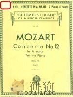 CONCERTOS FOR THE PIANO   1949  PDF电子版封面     