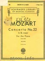 CONCERTO NO.22 IN EB MAJOR FOR THE PIANO（1929 PDF版）