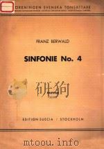 SINFONIE NO.4     PDF电子版封面    FRANZ BERWALD 