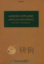 APPALACHIAN SPRING (BALLET FOR MARTHA) SUITE     PDF电子版封面    AARON COPLAND 