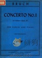 CONCERTO NO.1 IN G MINOR-OPUS 26 FOR VIOLIN AND PIANO(ZINO FRANCESCATTI)     PDF电子版封面    BRUCH 