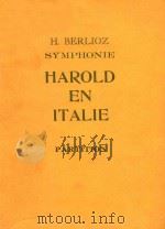 HAROLD EN ITALIE   1962  PDF电子版封面    H.BERLIOZ 
