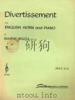 FOR ENGLISH HORN AND PLANO BY EUGENE BOZZA OPUS 39     PDF电子版封面     
