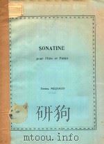 SONATINE POUR FLUTE ET PIANO   1922  PDF电子版封面     