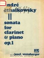 SONATA FOR CLARINET & PIANO OP.1     PDF电子版封面     