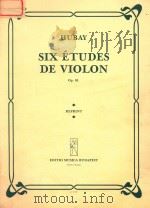 SIX ETUDES DE VIOLON OP.63     PDF电子版封面    HUBAY 