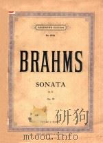 WORKS FOR VIOLIN AND PIANO     PDF电子版封面    J.BRAHMS 