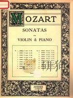 SONATAS FOR VIOLIN AND PIANO     PDF电子版封面    W.A.MOZART 