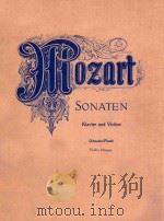 W.A.MOZART SONATEN FUR KLAVIER UND VIOLINE     PDF电子版封面    MOZART 