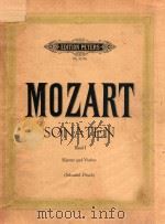 W.A.MOZART SONATEN FUR KLAVIER UND VIOINE（ PDF版）