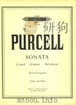 HENRY PURCELL SONATA IN G MINOR FOR VIOLIN AND CONTINUO HARPSICHORD(OR PIANO)（ PDF版）
