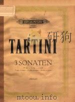 SONATEN FUR VIOLINE Ⅱ     PDF电子版封面    G.TARTINI 