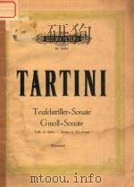 BERUHMTE SONATEN FUR VIOLINE     PDF电子版封面    G.TARTINI 