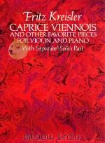 CAPRICE VIENNOIS AND OTHER FAVORITE PIECES FOR VIOLIN AND PIANO WITH SEPARATE VIOLIN PART（ PDF版）