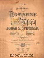 ROMANZE FUR VIOLINE MIT BEGLEITUNG DES ORCHESTERS     PDF电子版封面    JOHAN S.SVENDSEN 
