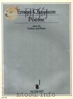 POEME POUR VIOLON ET ORCHESTRE   1930  PDF电子版封面     
