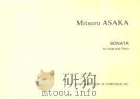 SONATA  for  Viola  and  Piano     PDF电子版封面    Mitsuru  ASAKA 