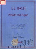 Prelude and Fugue     PDF电子版封面    J.S.BACH 