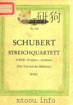 STREICHQUARTETT  (Der Tod und das Madchen)  d-Moll D 810（ PDF版）