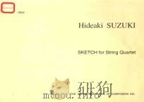 SKETCH for String Quartet   1996  PDF电子版封面     