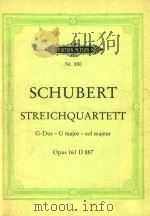 STREICHQUARTETT  G-Dur Opus 161 D 887（ PDF版）