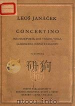 CONCERTINO   1925  PDF电子版封面    LEOS JANACEK 