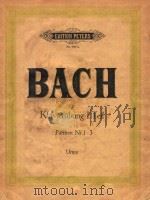 KLAVIERRUBUNG I.TELL PARTITEN     PDF电子版封面    JOH.SEB.BACH 