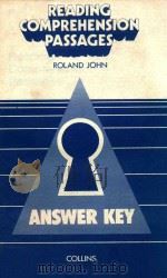 READING COMPREHENSION PASSAGES ANSWER KEY   1982  PDF电子版封面    ROLAND JOHN 