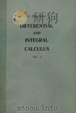DIFFERENTIAL AND INTEGRAL CALCULUS VOL.II   1974  PDF电子版封面    N.PISKUNOV 