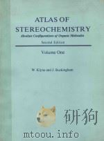 ATLAS OF STEREOCHEMISTRY ABSOLUTE CONFIGURATIONS OF ORGANIC MOLECULES SECOND EDTION VOLUME ONE（1978 PDF版）