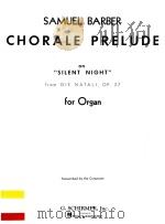 Chorale prelude on   5  PDF电子版封面    Samuel Barber 