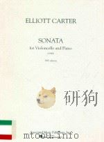 Sonata For violoncello and piano   1953  PDF电子版封面  0793517435  Elliott Carter 