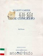 Oboe concerto full score   1988  PDF电子版封面    Elliott Carter 