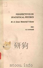 PERSPECTIVES IN STATISTICAL POHYSICS M.S.GREEN MEMORIAL VOLUME   1981  PDF电子版封面  0444860266  H.J.RAVECHE 