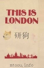 THIS IS LONDON   1977  PDF电子版封面  0435270451  PHILIP PROWES 