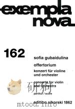 exempla nova  162  offertorium  konzert für violine und orchester（1986 PDF版）