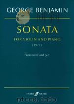 SONATA  FOR VIOLIN AND PIANO   1998  PDF电子版封面     