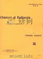 Chanson et Badinerie  Pour FLUTE  avec accompagnement de PIANO  AL15333（1913 PDF版）