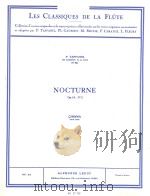 NOCTURNE  Op.15  No2  P.TAFFANEL LES CLASSIQUES DE LA FLUTE No86   1959  PDF电子版封面    CHOPIN 