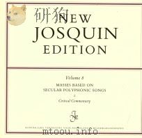 Volume 8  MASSES BASED ON SECULAR POLYPHONIC SONGS 2  Critical Commentary   1996  PDF电子版封面  9063751214   
