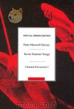 Seven Summer Songs  Untuned  Percussion  2   1995  PDF电子版封面     