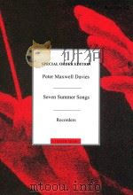 Seven Summer Songs  Recorders   1995  PDF电子版封面     