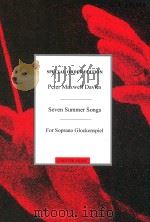 Seven Summer Songs  For Soprano Glockenspiel   1995  PDF电子版封面     