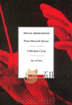 Unbroken Circle  Set of Parts   1984  PDF电子版封面     