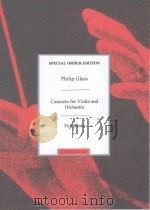 Concerto for Violin and Orchestra  Full Score（1987 PDF版）