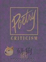 poetry criticismcriticism of the works of the most significant and widely studied poets of world lit     PDF电子版封面     
