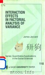 Interaction Effects in Factorial Analysis of Variance（1998 PDF版）