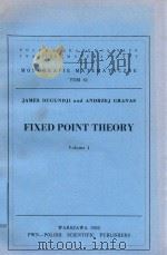 FIXED POINT THEORY VOLUME 1（1982 PDF版）