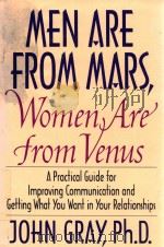 MEN ARE FROM MARS WOMEN ARE FROM VENUS   1992  PDF电子版封面  006016848X  JOHN GRAY 