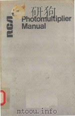 PHOTOMULTIPLIER MANUAL   1970  PDF电子版封面     